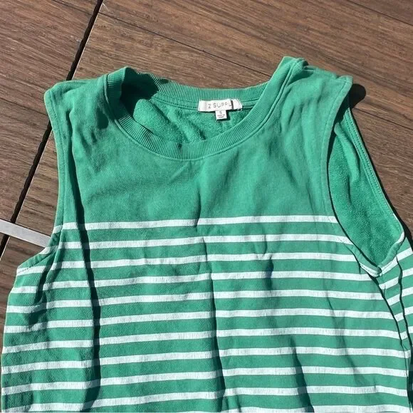 Z Supply Green Terry Cloth Mini Dress | Size: Small - Picture 2 of 5